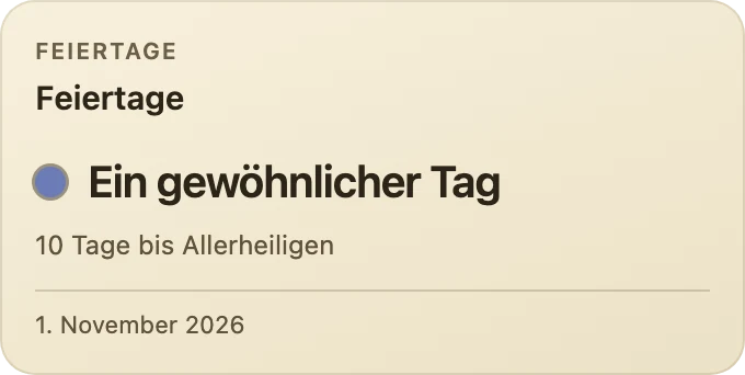 Feiertage