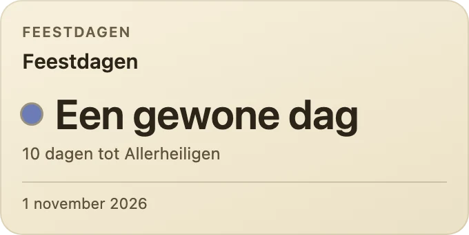 Feestdagen