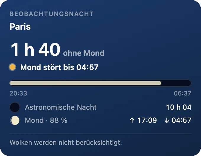 Beobachtungsnacht