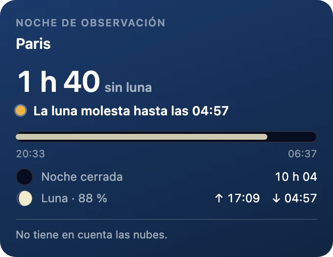 Noche de observación