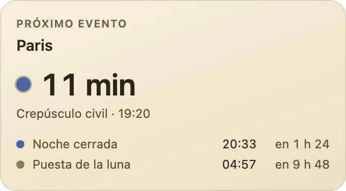 Próximo evento