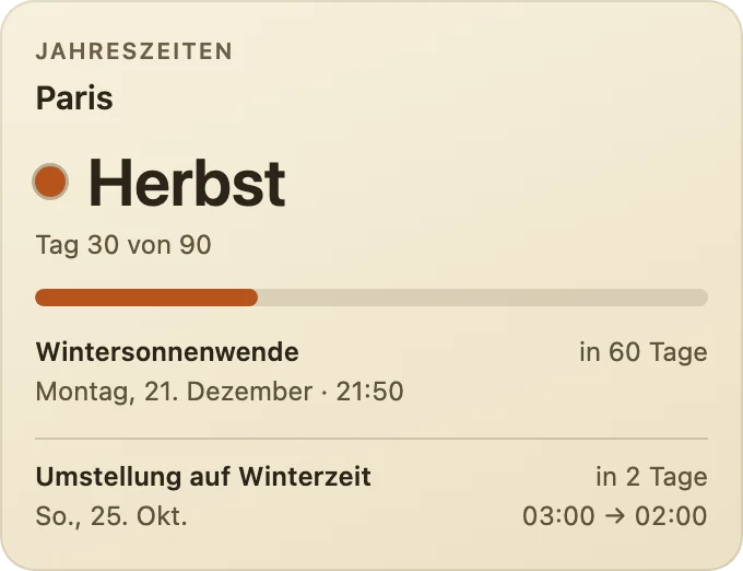 Jahreszeiten