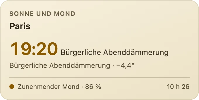 Sonne und Mond