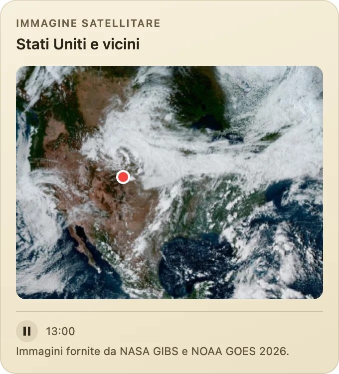 Le Americhe viste dallo spazio