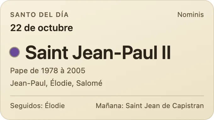 Santo del día