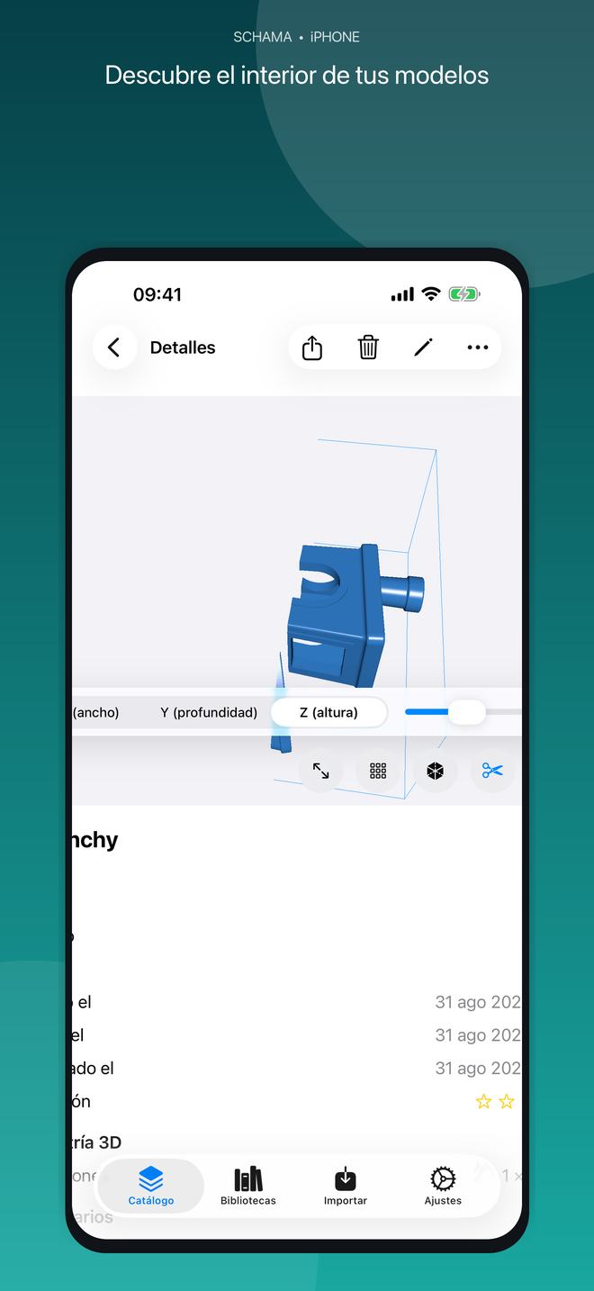 Plano de corte en iPhone
