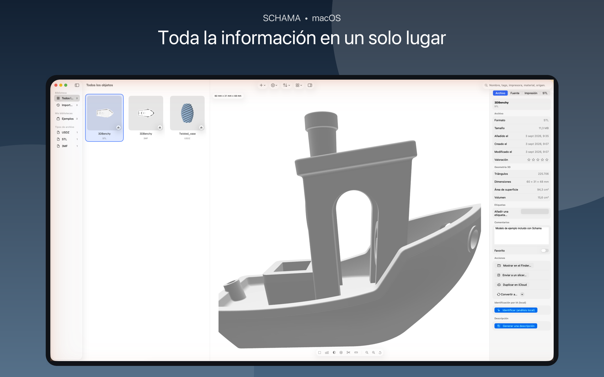 Inspector con formato, geometría, etiquetas y acciones